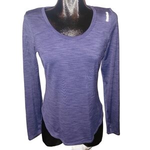 Reebok Women's Light Purple Long Sleeve Top S